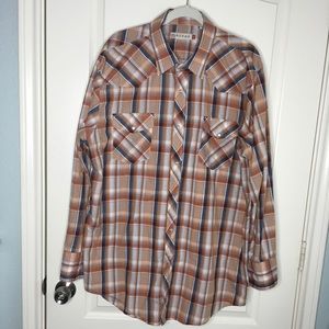 NWOT Men’s Roper western button down